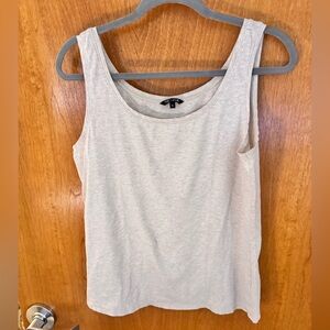NIC + ZOE Gray Beige Tank Top XL – Cotton Stretch – Good Condition